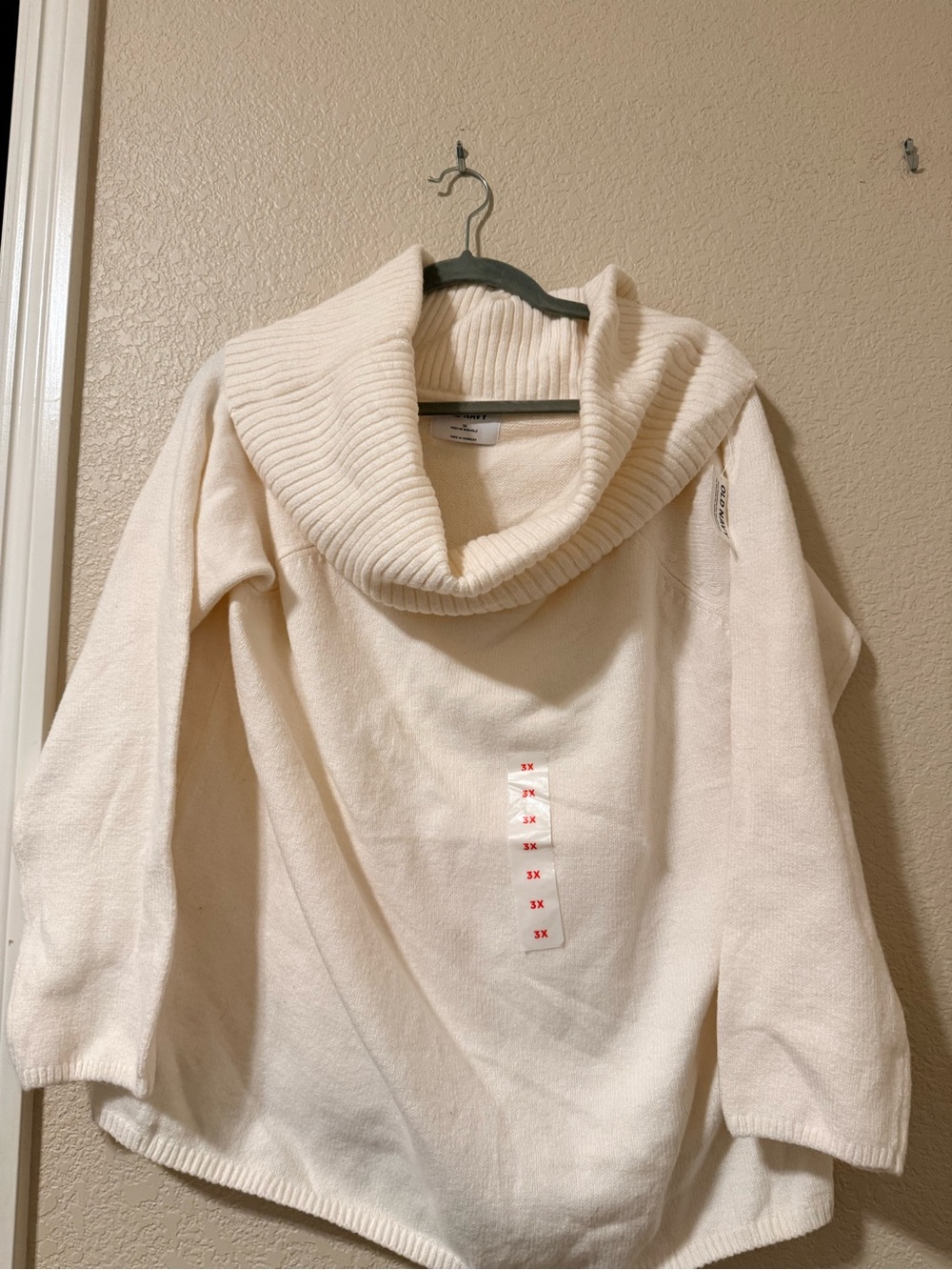 Old Navy Cream Cowl Neck Sweater